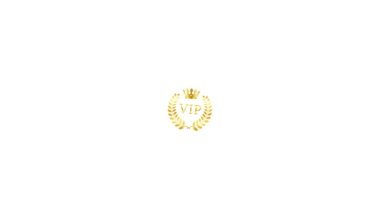Ayrıcalığın altın sembolü, elinde sim olan VIP etiketi. Çok önemli bir kişi - Karanlık arka planda VIP simgesi Parlak arkaplanlı ayrıcalık işareti