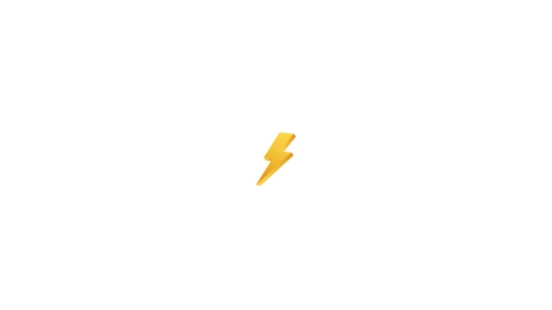 Lightning Bolt Hands Thunder Bolt Lighting Strike Expertise Motion Graphics — Stock Video