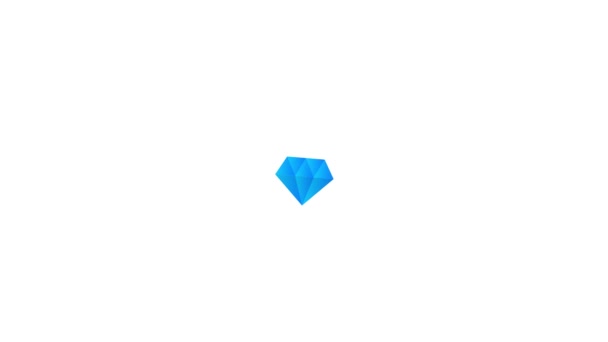 Diamant Mit Hand Icon Design Diamant Mit Handsymbol Trendigen Flachen — Stockvideo