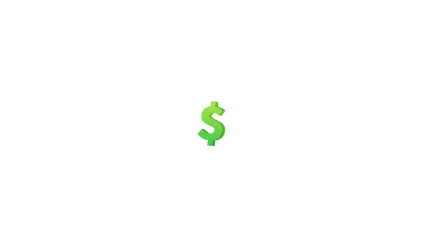 Money Hand Concept Design Hand Holding Green Money Banknote — Stock Video