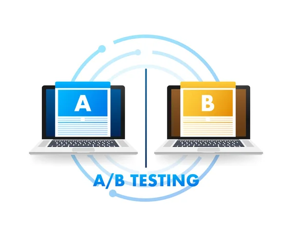 Test Test Split Correction Bugs Commentaires Des Utilisateurs Modèle Page — Image vectorielle