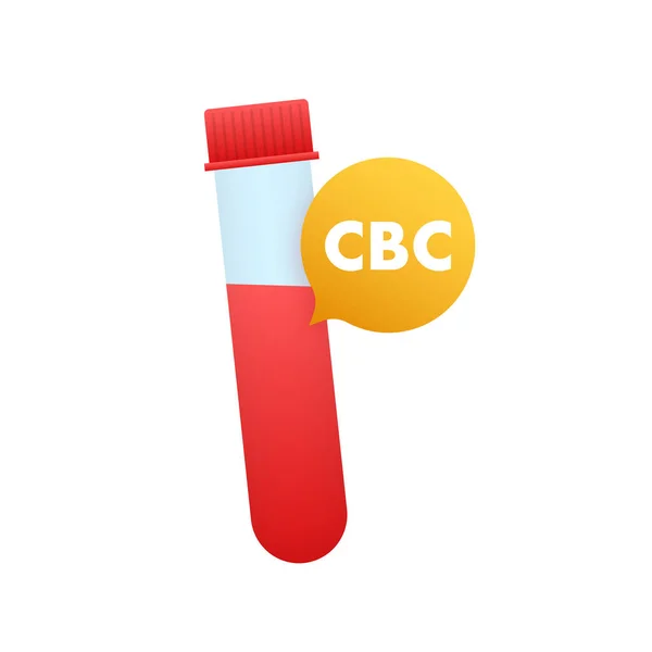 Cbc Complete Blood Count Health Care Blood Test Vector Stock — ストックベクタ