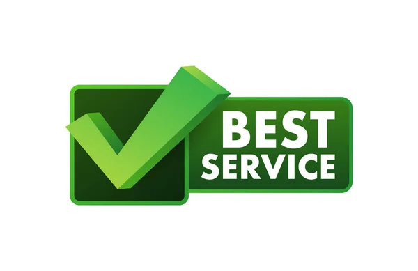 Meilleur Panneau Service Label Service Premium Illustration Vectorielle — Image vectorielle