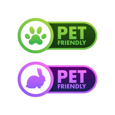 Pet friendly icon. Pets allowed, Certified Vector illustration