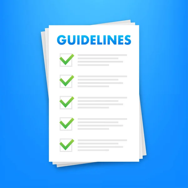 Guidelines Document Legal Advice Concept Faq Procedure Standard Administration Rules — ストックベクタ