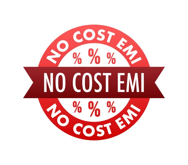 Keine Kosten Emi Anzeigenflyer Layout Hintergrund Vektorillustration — Stockvektor
