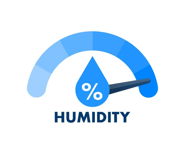 Sensor Meteorológico Humidade Nível Água Taxa Ilustração Estoque Vetorial —  Vetores de Stock