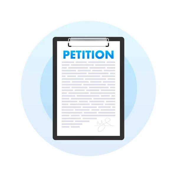 Formulario Petición Pantalla Del Ordenador Portátil Tomar Decisiones Democracia Apoyo — Archivo Imágenes Vectoriales
