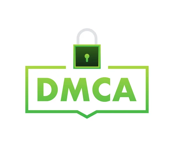 Dmca デジタルミレニアム著作権法 コピーライターとフリーランス 知的財産権 ベクターストックイラスト — ストックベクタ