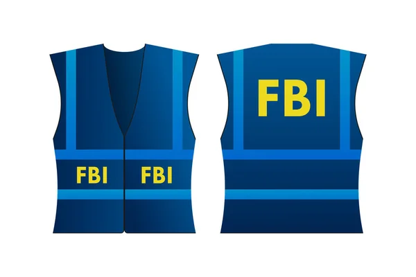 Odznaka Fbi Identyfikator Agenta Fbi Odznaka Policjanta Ilustracja Wektora — Wektor stockowy