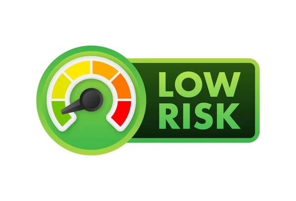 Low Risk Risk Control Concept Vector Stock Illustration — Stock Vector
