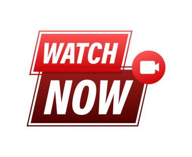 Canlı Rozet, simge, logo vektörü illüstrasyonunu izle