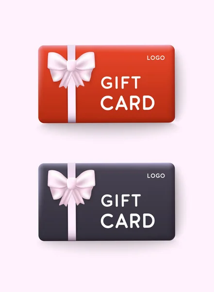 Carta Regalo Strategia Promozione Buono Regalo Coupon Sconto Concetto Buono — Vettoriale Stock