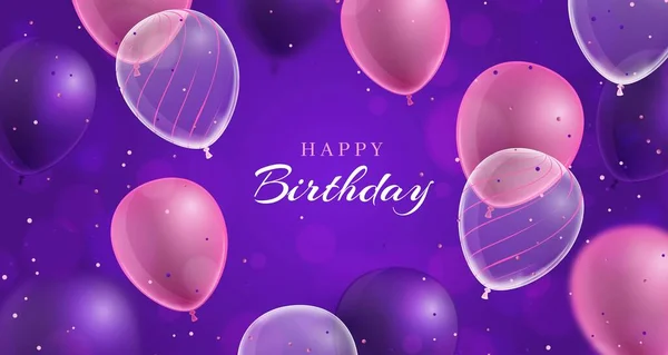 100,000 Purple birthday background Vector Images | Depositphotos