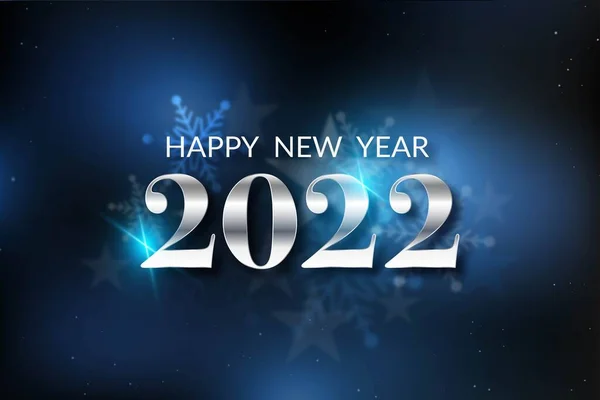 Gümüş yeni yıl 2022 arkaplan vektör tasarımı illüstrasyonu