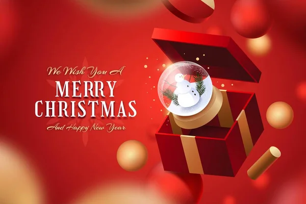 gerçekçi noel küresi kartopu vektör tasarımı illüstrasyonu
