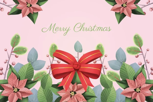 Noel kurdelesi arka plan vektör tasarımı illüstrasyonu