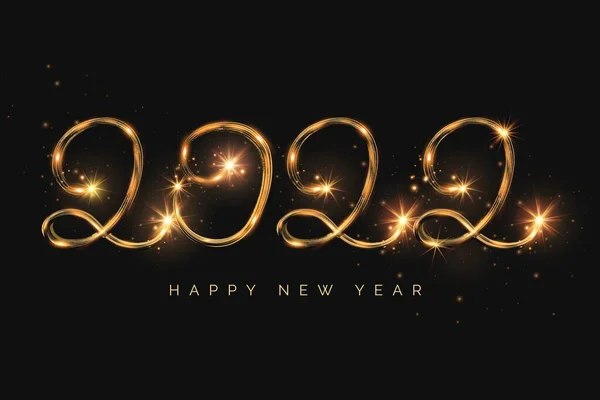 Ohňostroj Nový Rok 2022 Pozadí — Stockový vektor
