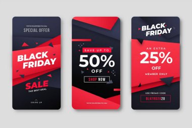black Friday instagram web şablonu vektör tasarımı çizimi