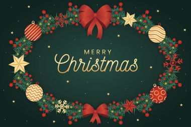 düz noel arkaplan vektör tasarımı çizimi