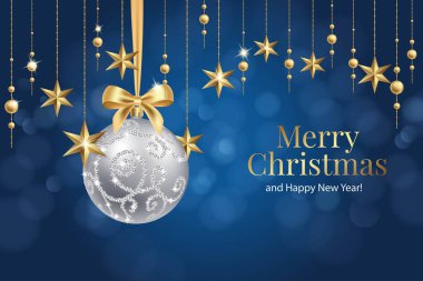 gerçekçi noel arkaplan vektör tasarımı çizimi