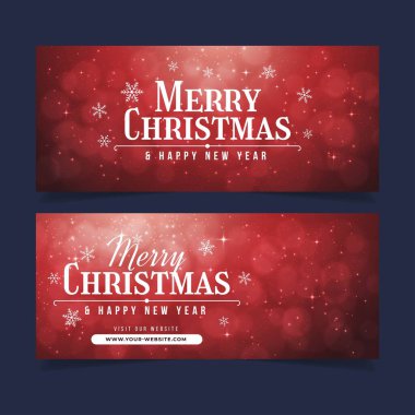 Bulanık Noel afişleri vektör tasarımı illüstrasyonu