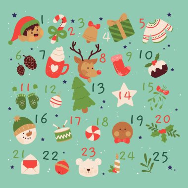 elle çizilmiş takvim vektör tasarımı çizimi