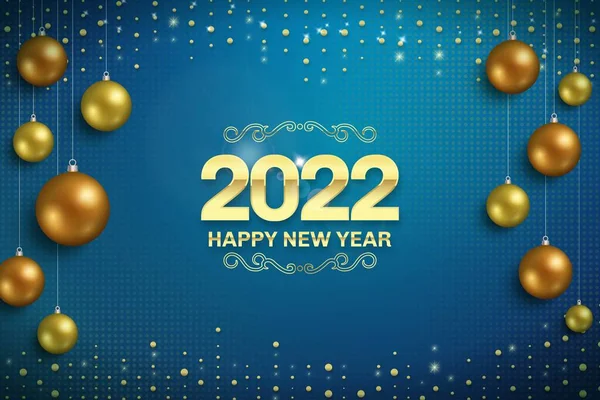 Happy New Year Background Abstract Design Vector Illustration — Vetor de Stock