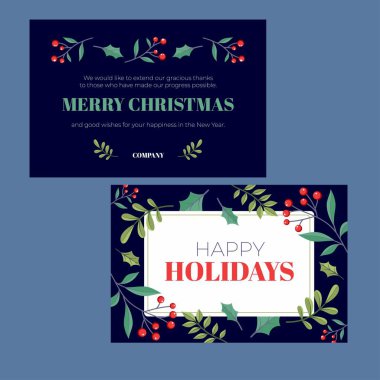 düz iş kartları soyut tasarım vektör çizimi şablonu