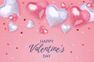 gerçekçi sevgililer günü arkaplan tasarımı vektör çizim vektörü illüstrasyonu