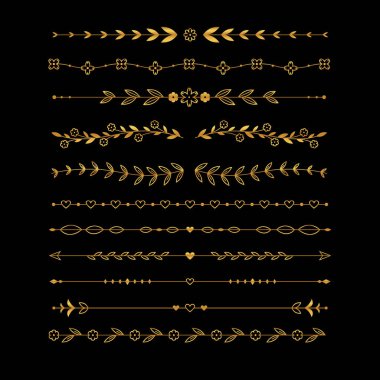 Elle çizilmiş düğün süslemeleri koleksiyon vektör tasarımı çizimi