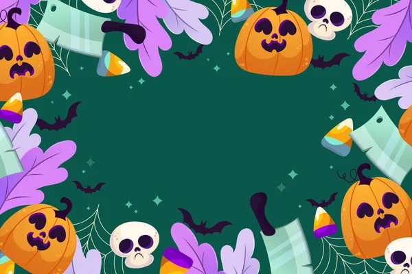 Halloween Ünneplés Háttér Vektor Tervezés Illusztráció — Stock Vector