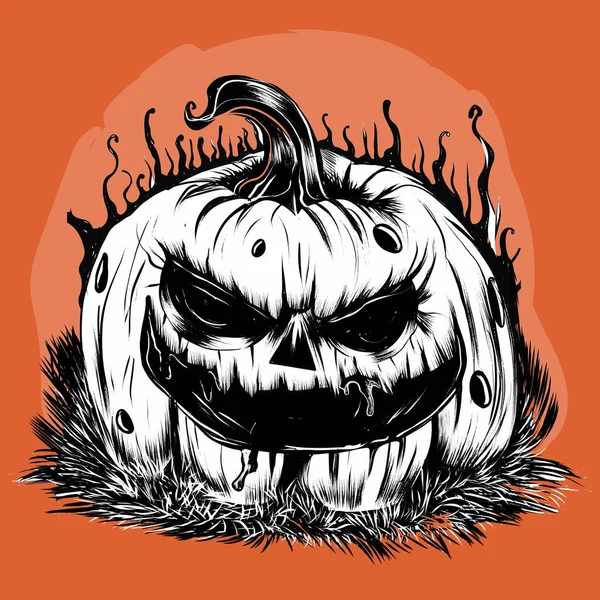 Halloween Celebration Vector Design Illustration — Stock Vector
