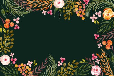 vektör tasarımı illüstrasyonlu suluboya arkaplan