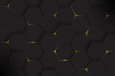 Web sitesi başlıkları ve duyurular soyut vektör illüstrasyon için modern bilimsel altıgen hücre küreler tesselar arka plan desen şablonu