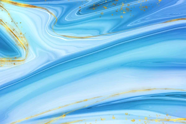 Realistic Liquid Marble Background Gold Vector Design Illustration — Stock Vector