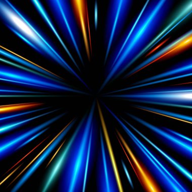 Modern soyut yüksek hızlı hareket efekti. Gelecekçi dinamik hareket teknolojisi. Pankart ya da poster tasarımı fikri için hareket deseni