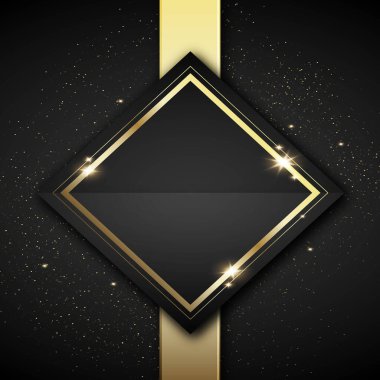 Altın çizgiler vektör tasarımı illüstrasyonlu gerçekçi lüks arkaplan