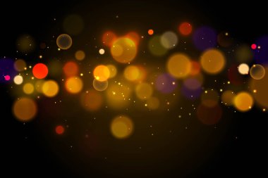 gerçekçi bokeh arkaplan vektör tasarımı çizimi