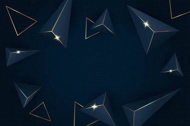 gerçekçi çokgen arkaplan vektör tasarımı çizimi