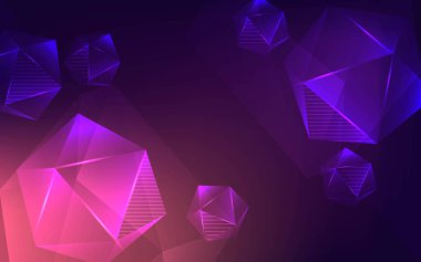 gerçekçi çokgen arkaplan vektör tasarımı çizimi