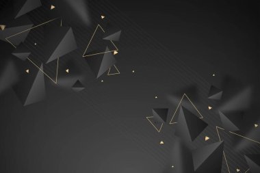 gerçekçi çokgen arkaplan vektör tasarımı çizimi