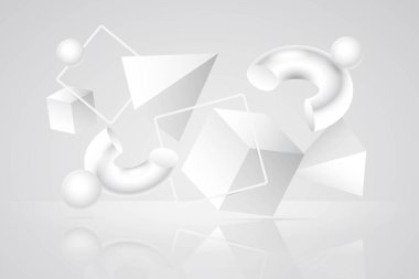 gerçekçi beyaz tek renkli arka plan vektör tasarımı çizimi