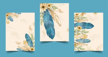 suluboya kapaklar koleksiyon vektör tasarımı illüstrasyonunu ayarla