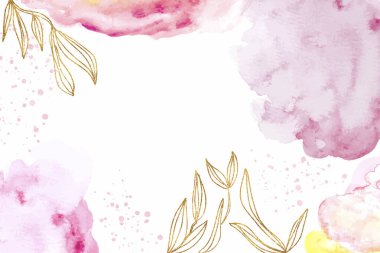 vektör tasarımı illüstrasyonlu suluboya arkaplan