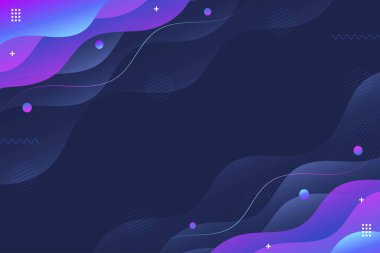 sıvı neon holografik soyut tasarım yatay pankartlar renkli damlalar ve düzenlenebilir metin vektör illüstrasyonu