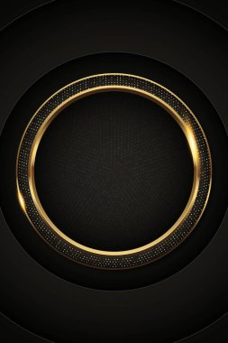 Altın çizgiler vektör tasarımı illüstrasyonlu gerçekçi lüks arkaplan