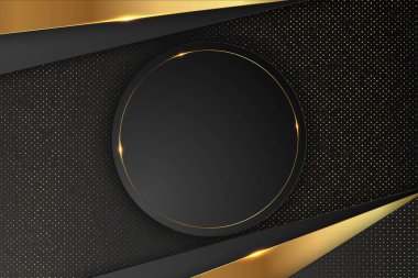 Altın çizgiler vektör tasarımı illüstrasyonlu gerçekçi lüks arkaplan