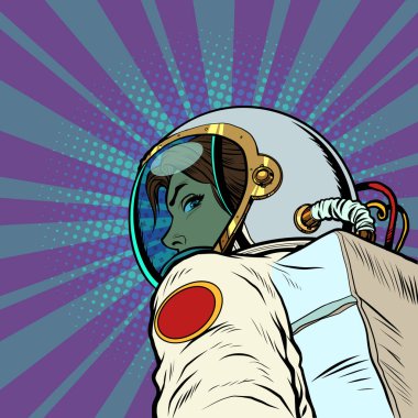 Beni takip eden bir kadın astronot geleceğe doğru yol alıyor.