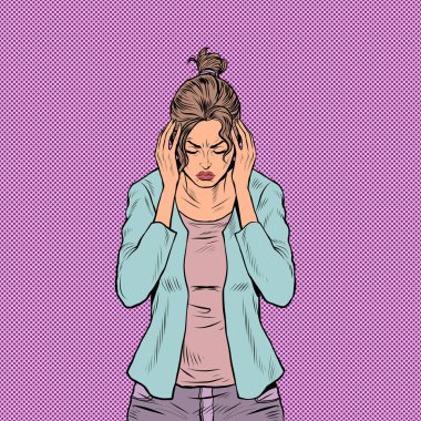 Kadın baş ağrısı, tıbbi semptom migren kanseri hipertansiyon menenjit inmesi ya da başka hastalıklar geçiriyor.
